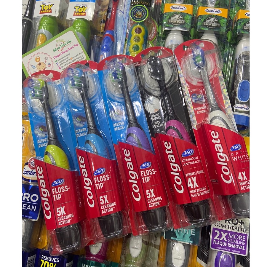 Bàn chải pin Colgate Whitening Action USA