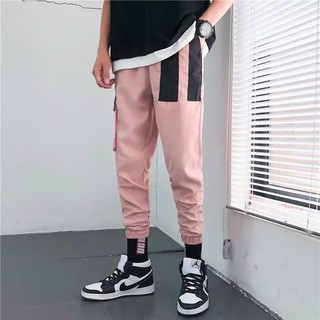 Quần Dài 9 Tấc Ống Rộng Phong Cách Hàn Quốc Dễ Phối Đồ Cho Nam