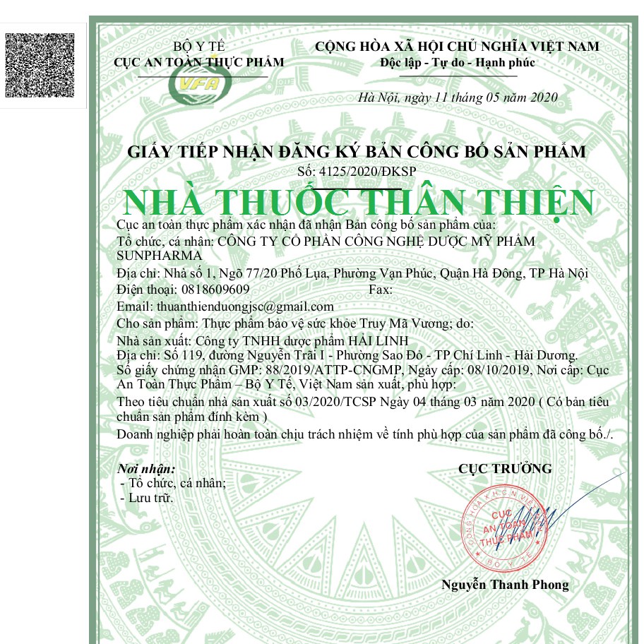 Truy Mã Vương – Hỗ trợ tăng cường sinh lý nam, bổ thận tráng dương, ngăn xuất tinh sớm (60 viên)