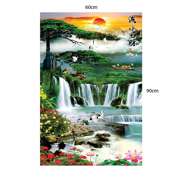 Decal Tranh dán tường phong thủy đẹp (cao cấp)