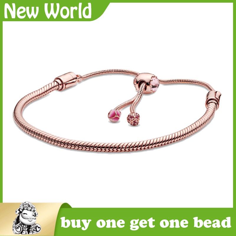 ❄☢♗Hạt Charm Pandora Mạ Bạc 925 Hình Trái Tim Và Logo S925 Dùng Làm Trang Sức Thủ Công DIY