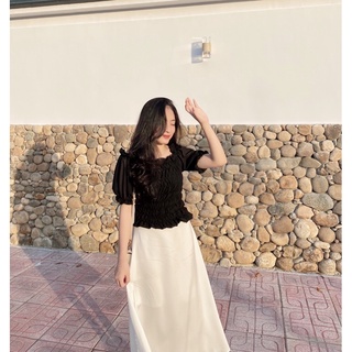 Chân váy lụa dáng dài thiết kế Ma Vie