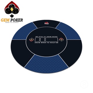 THẢM TRÒN TEXAS POKER GEM BLUE® CAO CẤP