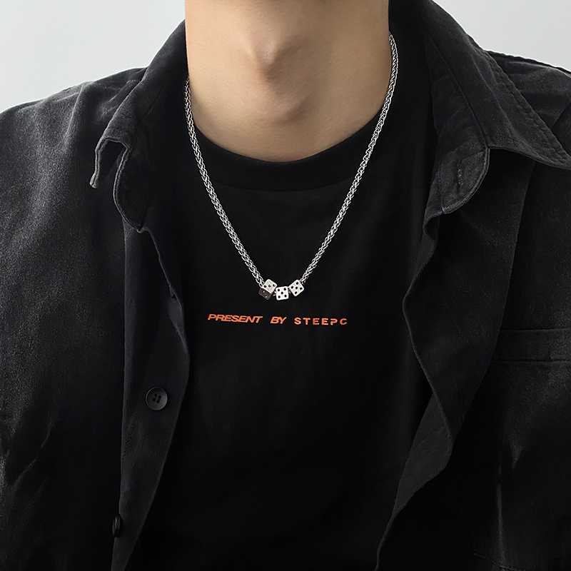 Vòng Cổ Gắn Mặt Hình Xúc Xắc Độc Đáo Phong Cách Harajuku