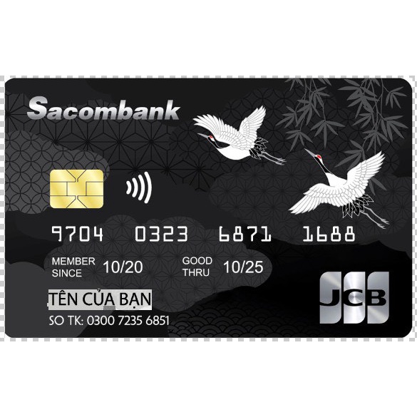 Danh thiếp thông minh in hình thẻ đen ngân hàng - TÊN/QR CODE THEO YÊU CẦU - THẺ 1 CHẠM