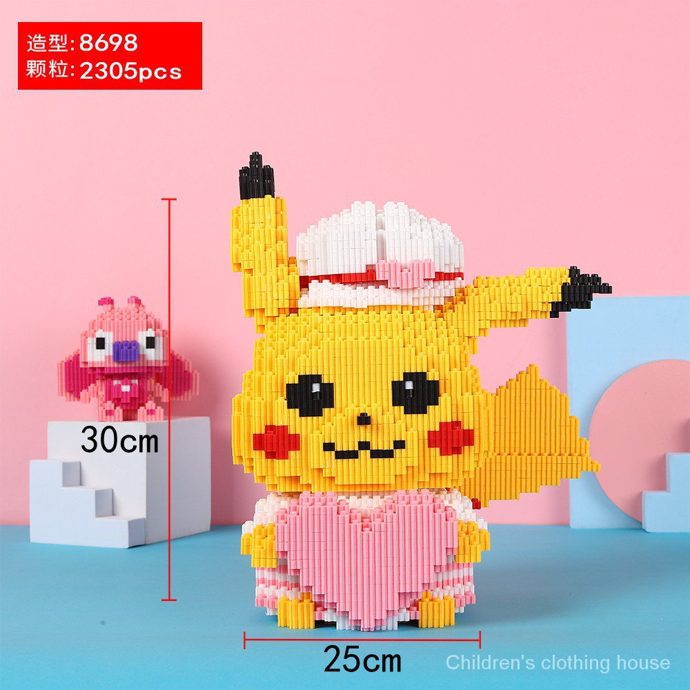 Lego Đồ Chơi Lắp Ráp Hình Pikachu Ba Chiều Cho Người Lớn Và Trẻ Em