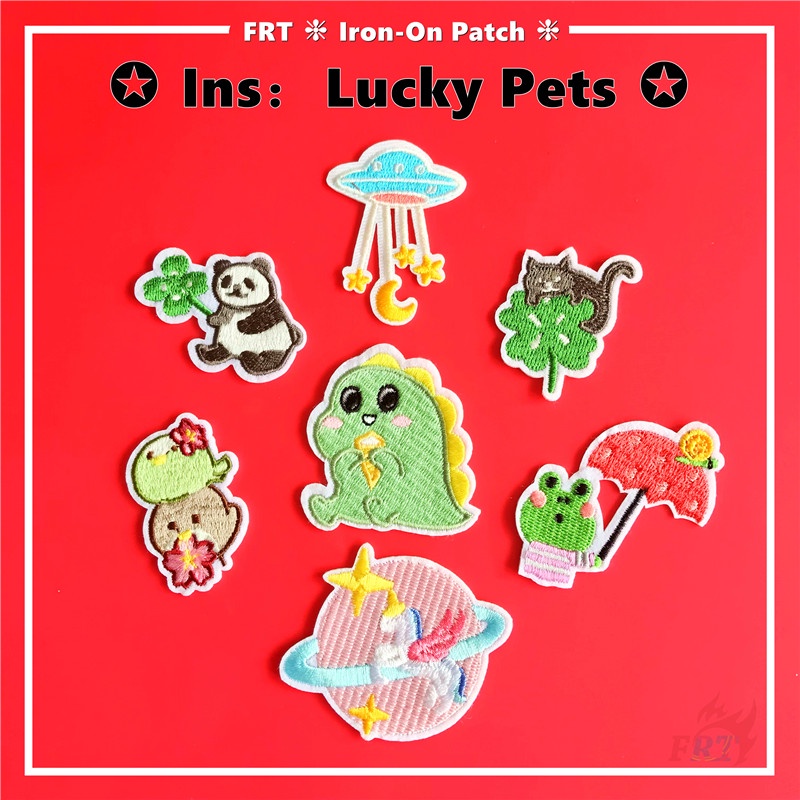 1 Sticker Ủi Thêu Hình Động Vật Hoạt Hình Dễ Thương