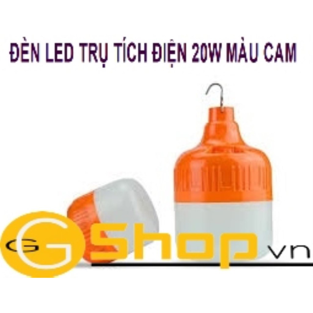 ĐÈN LED TRỤ TÍCH ĐIỆN 20W MÀU CAM