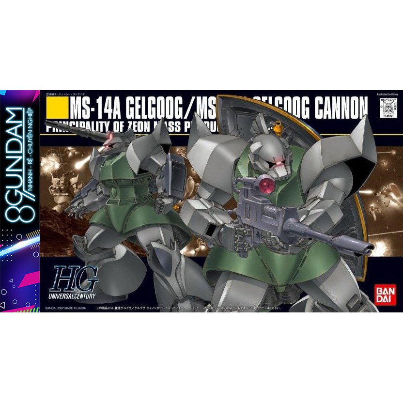 Mô Hình Lắp Ráp HG UC Gelgoog / Gelgoog Cannon