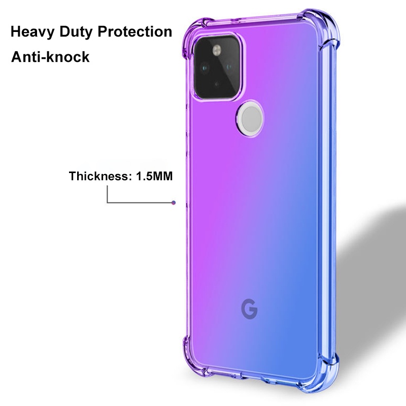 Ốp Điện Thoại Silicon TPU Mềm Chống Sốc Hình Không Vàng Cho Google Pixel 6 Pro 5 4 XL 4A 5A 6A 5G