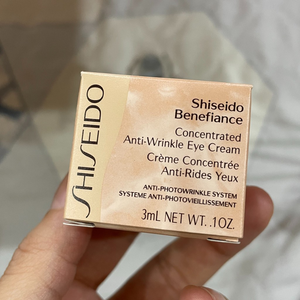 [Sample 3 ml] Kem dưỡng mắt SHISEIDO BENEFIANCE Concentrated Anti-Wrinkle Eye Cream (chỉ bán ở châu Âu)