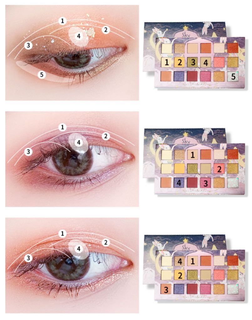 Bảng Phấn Mắt 18 Màu Lì/Nhũ Ngọc Trai Tông Đất/ Bí Ngô MK | BigBuy360 - bigbuy360.vn