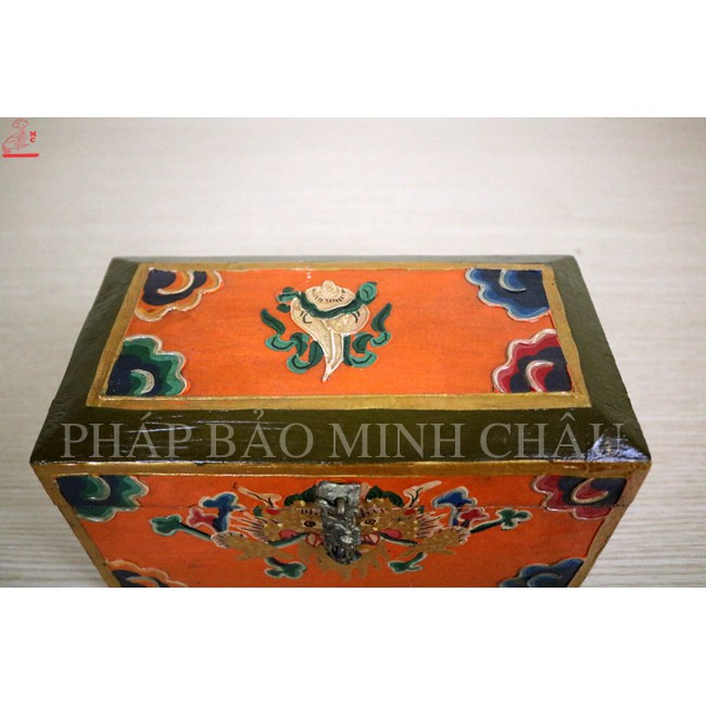 [PHÁP BẢO MINH CHÂU] HỘP ĐỰNG ĐỒ GỖ NEPAL VÁT CẠNH (20x11x11) (HỘP ĐỰNG PHÁP KHÍ, THUỐC PHÁP, KINH SÁCH,...)