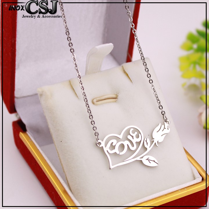 DÂY CHUYỀN HOA HỒNG LOVE XINH
