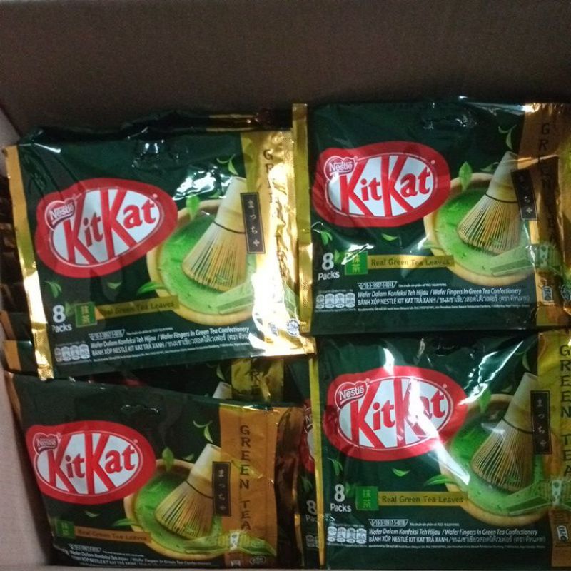 Bánh xốp Socola Kitkat vị Trà Xanh