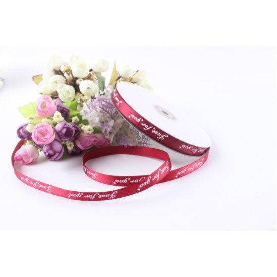 1 mét Ruy băng chữ 1cm