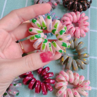 Cột tóc lò xo đủ màu