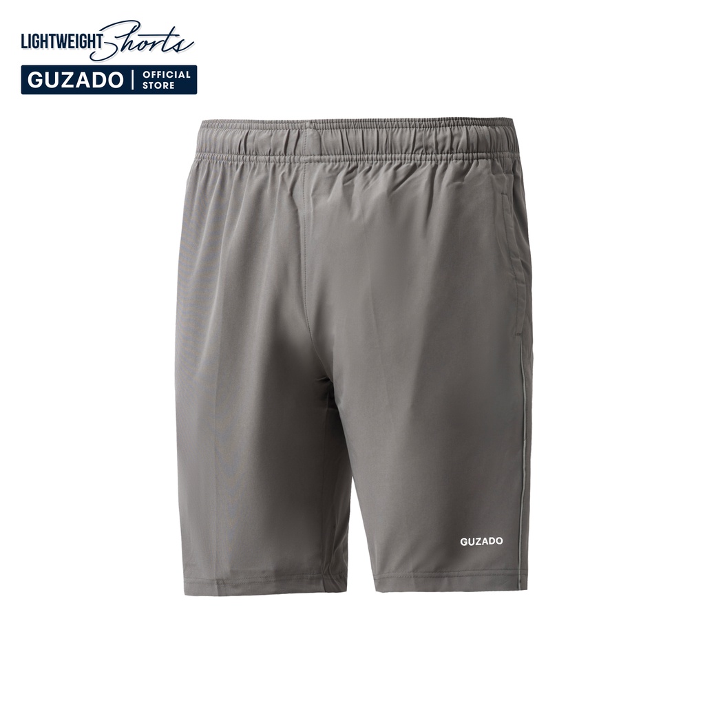 Quần Short Gió Nam Guzado(4 Màu), Vải Mềm Mịn, Siêu Nhẹ, Dáng Thể Thao, Vận Động Thoải Mái QSG2202