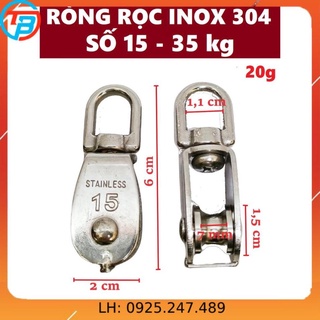 Ròng rọc inox 304 số 15 cáp thép sài gòn