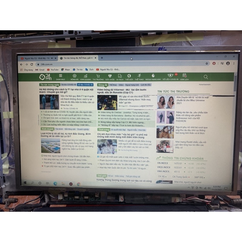 S1-2411 Màn hình laptop 14.1 laptop core 2, cao áp đời cũ, màn lỗi không bảo hành