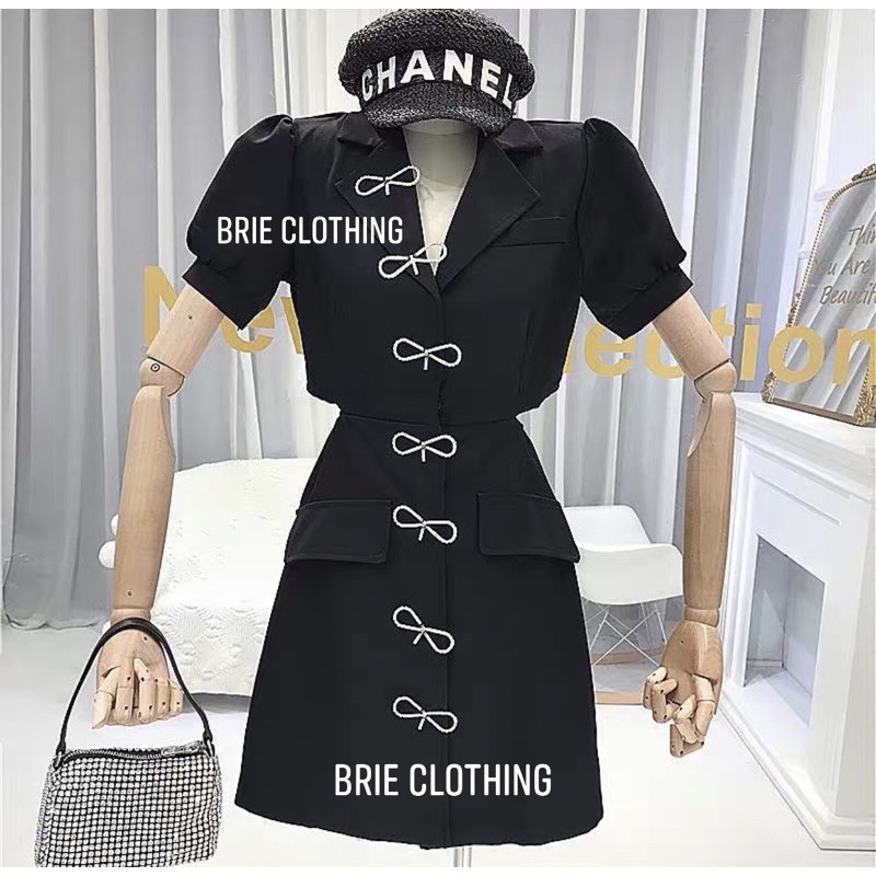 ĐẦM CỔ VEST KHOÉT EO ĐI DỰ TIỆC