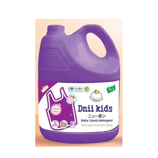 Nước Giặt Xả Dnii Kids 5in1 3800ml - Dùng cho bé