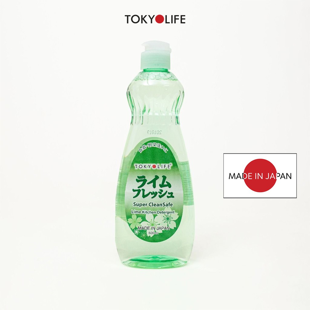 Nước rửa chén đĩa, rau quả TOKYOLIFE lành tính siêu sạch hương chanh 600ml