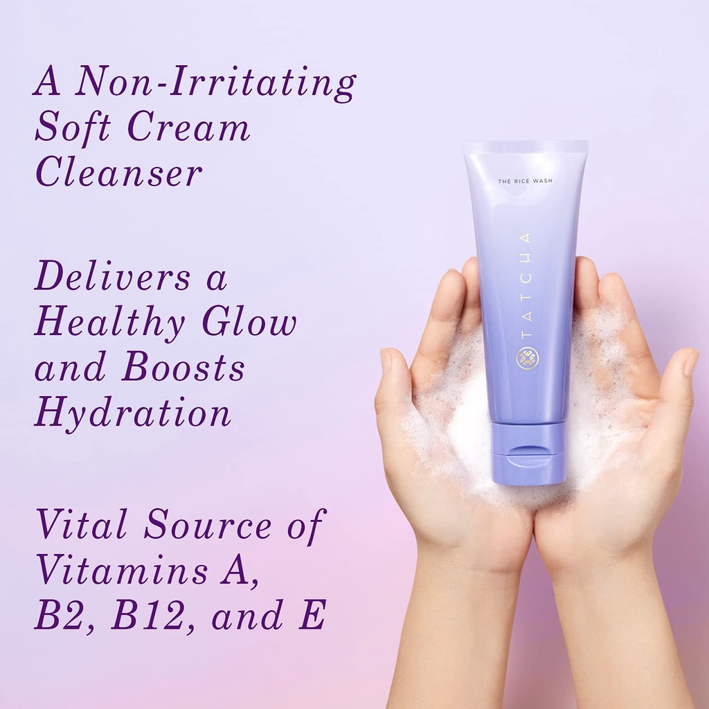 🌿 Sữa rửa mặt gạo Tatcha The Rice Wash Skin-Softening Cleanser