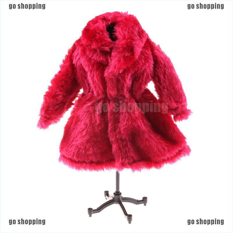 {go shopping}Dolls Fashion Fur Winter Warm Coat Flannel Outfit Doll Accessories Gift