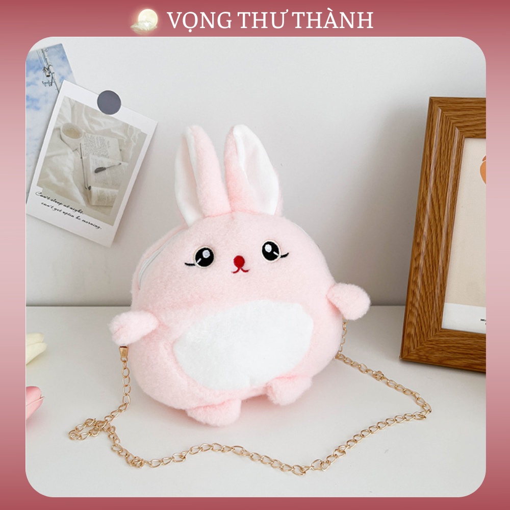 Túi Đeo Chéo Hình Thỏ Bông Dễ Thương VTTG7