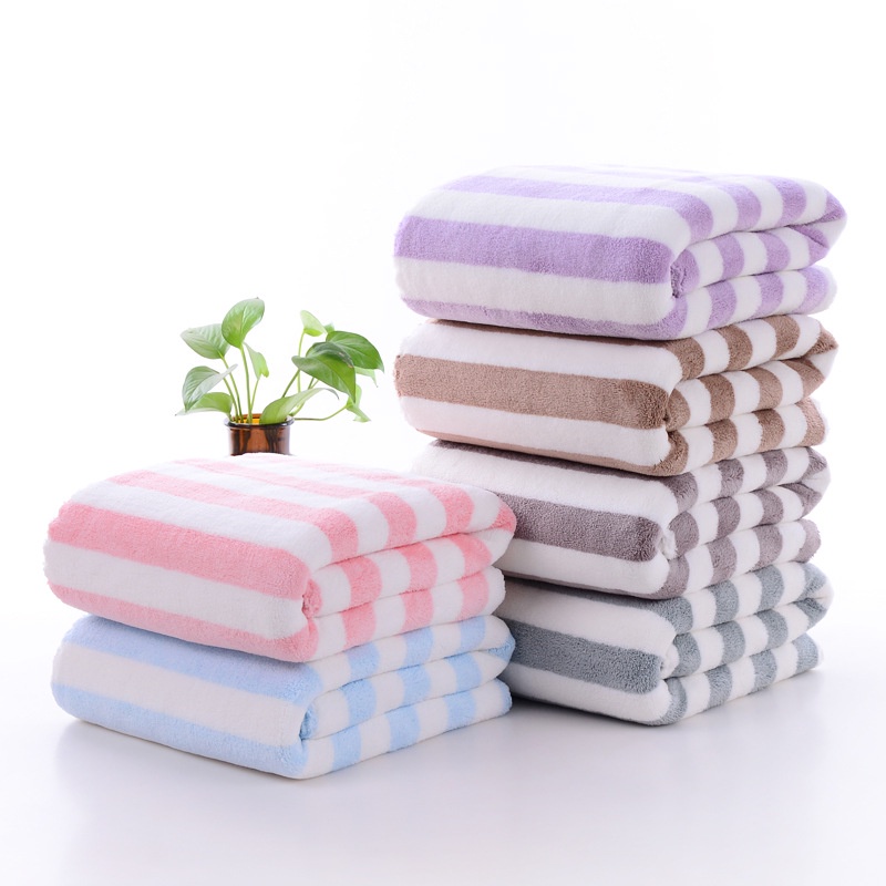 Khăn tắm cotton Hàn Quốc 2 mặt dày đẹp siêu mềm mịn