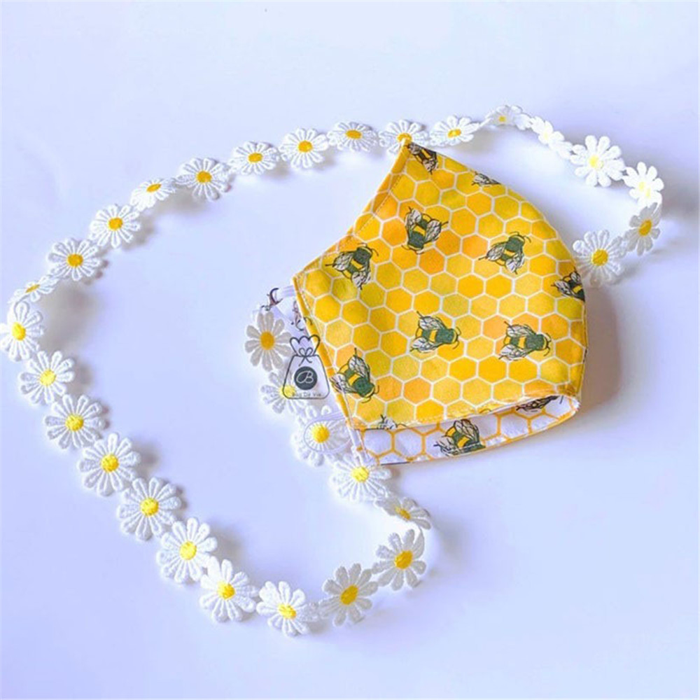 Dây Đeo Kính Chống Thất Lạc In Hình Hoa Cúc Dễ Thương Dành Cho Nữ