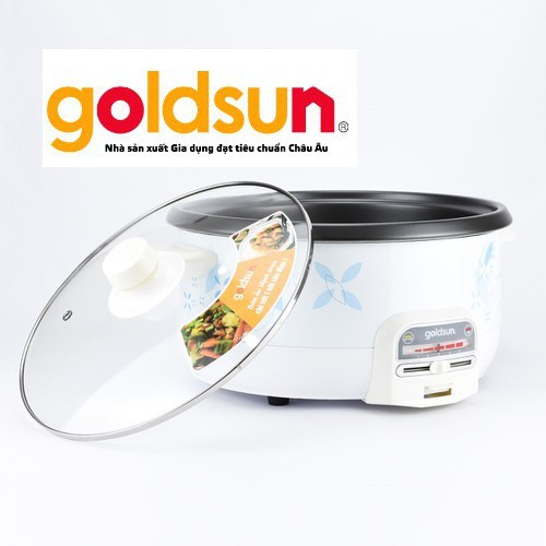 [GOLDSUN VIỆT NAM] 🍲🍲🍲 NỒI LẨU ĐIỆN ĐA NĂNG ❤️ 34.5cm*19.5cm*35cm GOLDSUN CF1202MTB ❤️