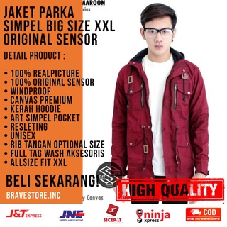 Áo Khoác Parka Jumbo Kích Thước Lớn Mới Nhất Dành Cho Nam Và Nữ XXL Sensor