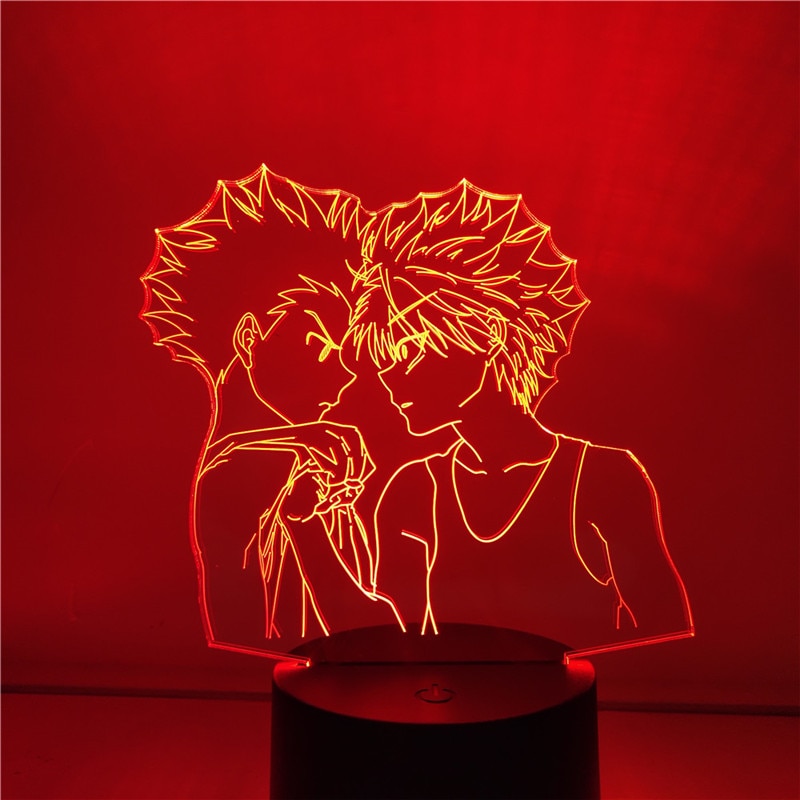 Hunter x hunter Đèn Ngủ Đổi Màu gon killua kurapika hisoka Thay Đổi Màu Sắc Trang Trí Phòng Ngủ Cho Bé