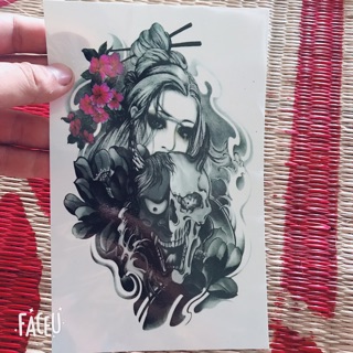 Hình xăm dán ( cô gái thần chết)