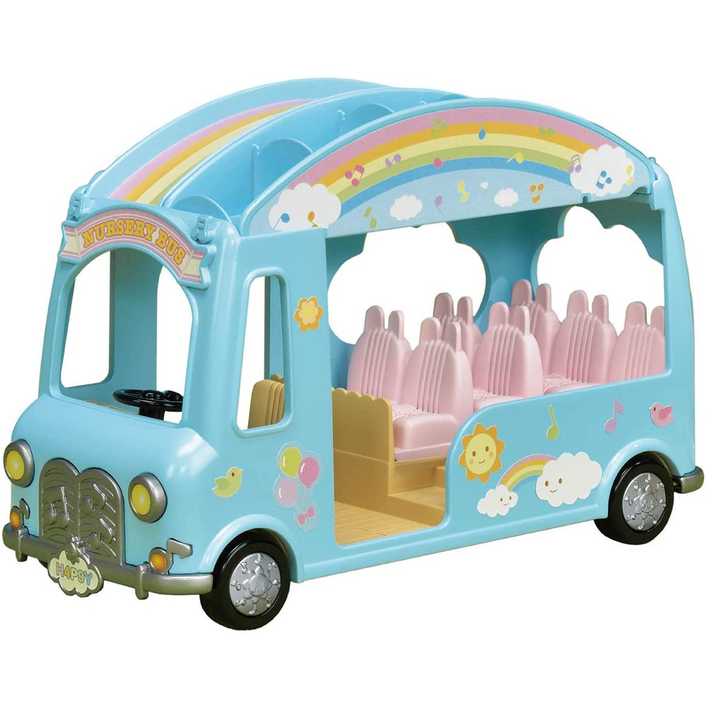 Đồ Chơi Sylvanian Families Xe Buýt Trường Mẫu Giáo Sunshine Nursery Bus