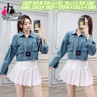 Áo khoác nữ chất nhung lụa dáng lửng mẫu mỡi màu trẻ trung-ẢNh+video thật
