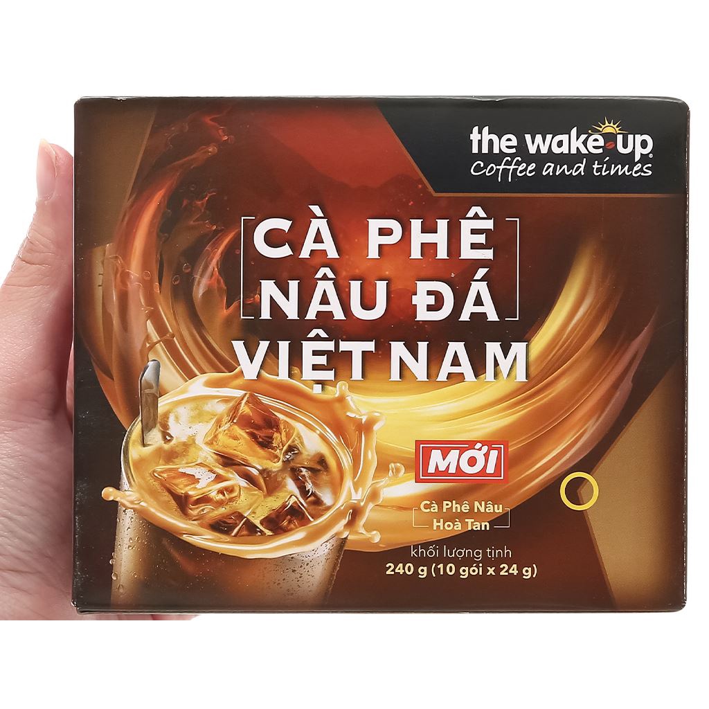 Cà phê sữa đá  Việt Nam Wake Up 240g  Phiền bản mới miền nam