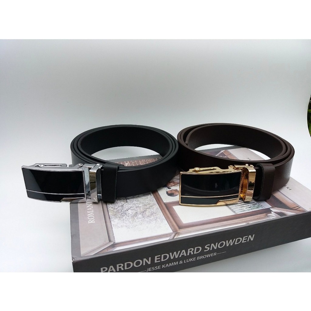 Thắt lưng nam da thật  Da bò 1 miếng khóa kim