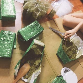 Bột trà xanh nguyên khối- THÁI NGUYÊN