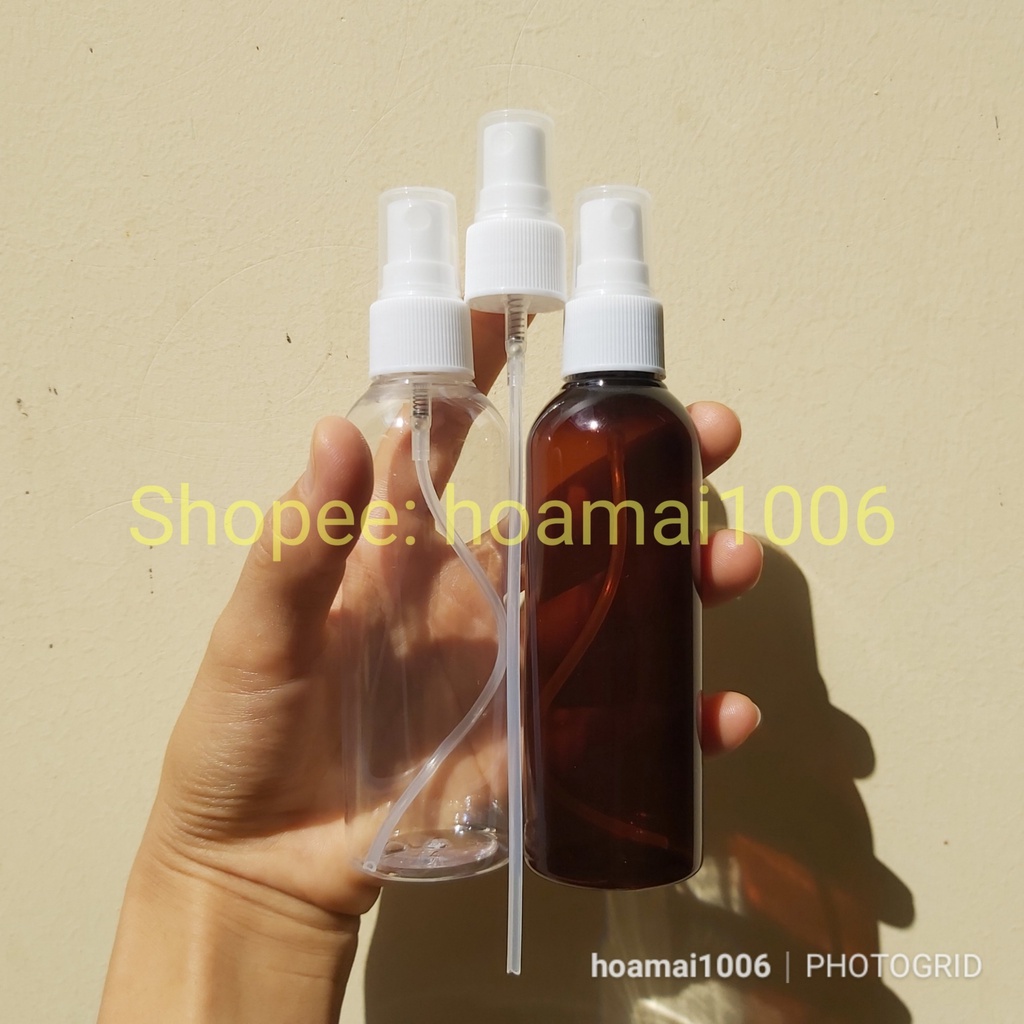 CHAI NHỰA PET VÒI PHUN SƯƠNG 100ML (Bình xịt phun sương)