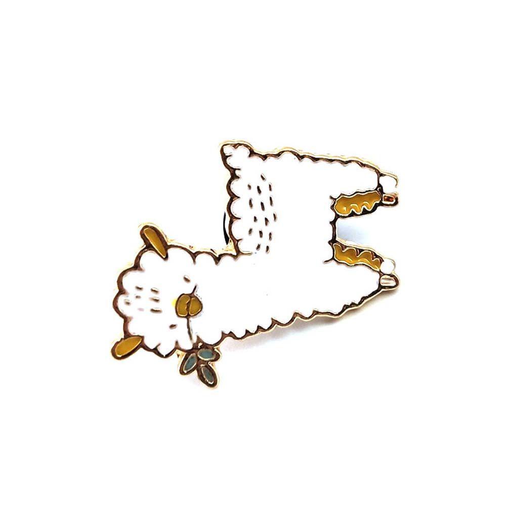 Ghim Cài Áo Kim Loại Tráng Men Hình Lạc Đà / Cừu Hoạt Hình Cho Nữ