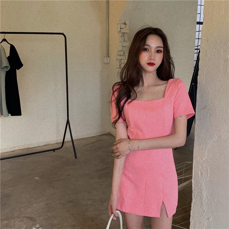 Đầm Ôm Cổ Vuông Thời Trang Hè Tôn Dáng Cho Nữ | BigBuy360 - bigbuy360.vn