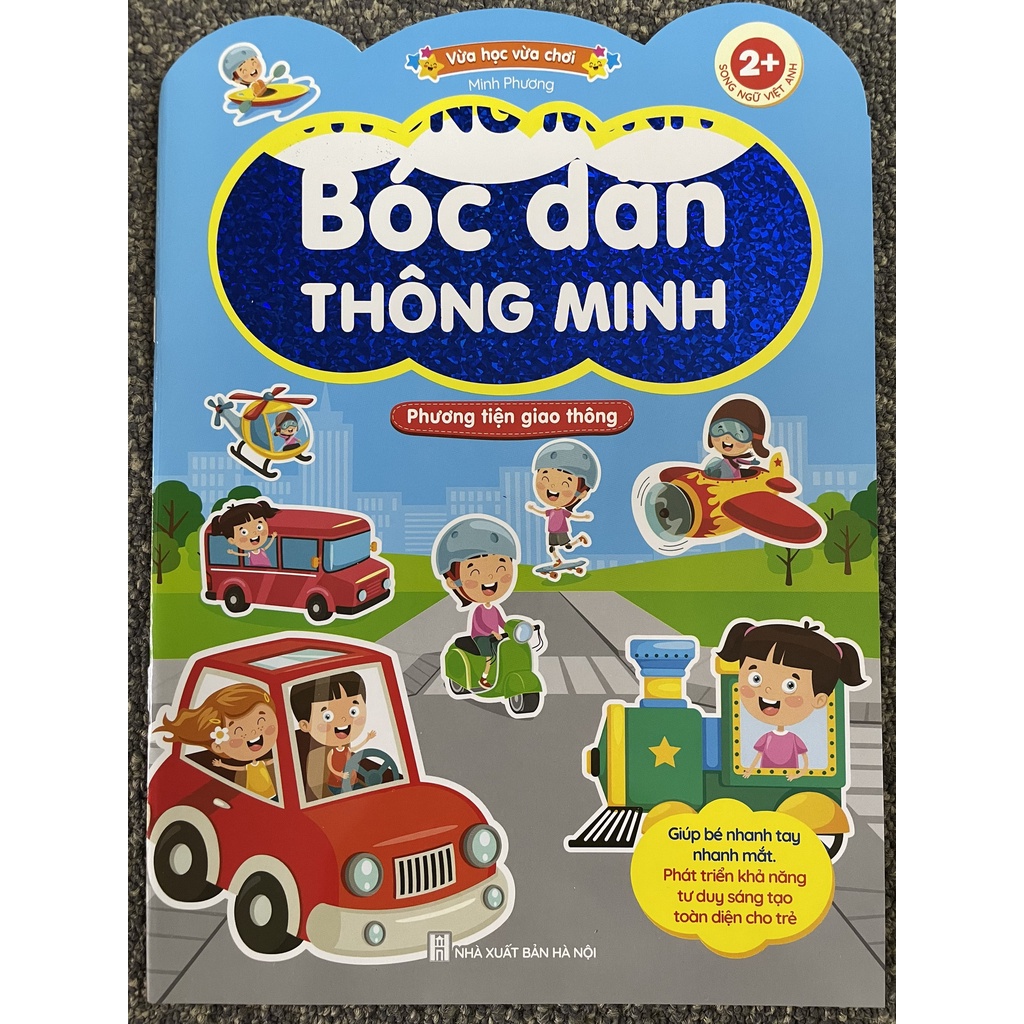 Sách - Bóc Dán Thông Minh - Song Ngữ Việt Anh (Dành Cho Trẻ Từ 2-6 Tuổi) (Bộ 6 Cuốn)