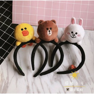 [PHỤ KIỆN TÓC XINH] Cài tóc Linefriend xinh xắn gồm: Gấu, vịt, thỏ