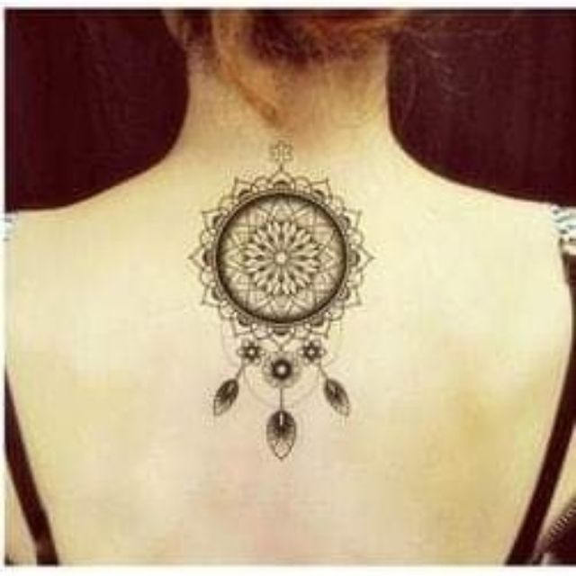 Hình xăm dán tattoo họa tiết trống đồng, size vừa, mã QSC049