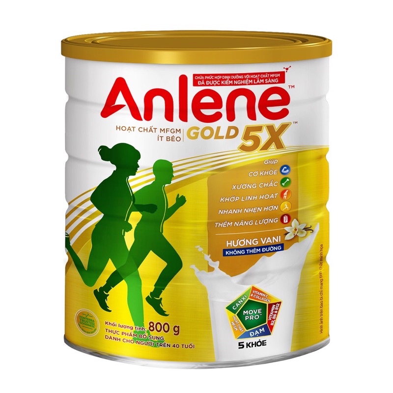 sữa bột anlene gold 5x lon( 800g)