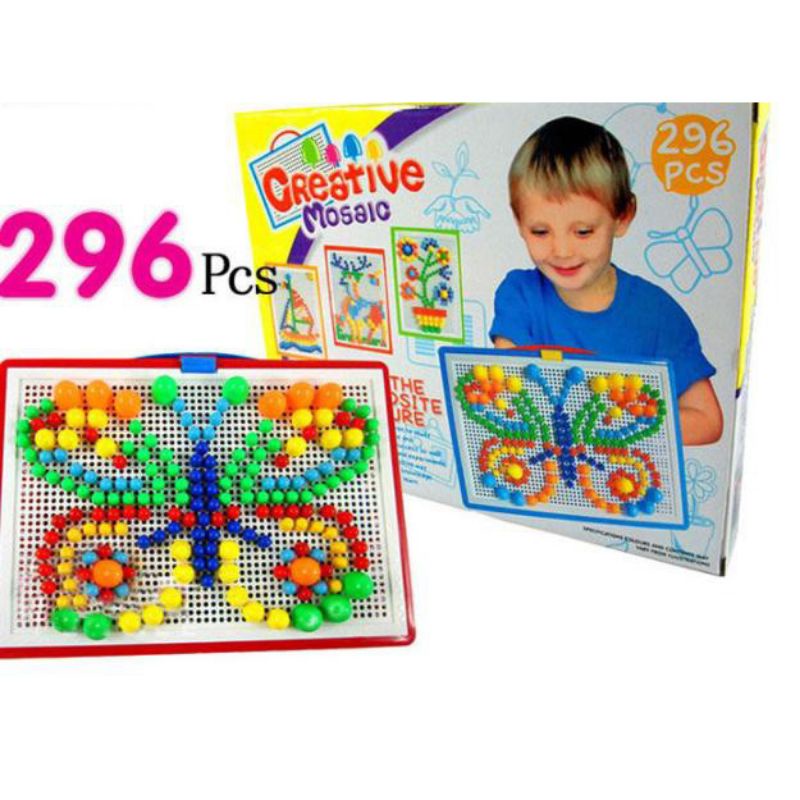 Trò Chơi Cắm Nấm Tạo Hình cho bé