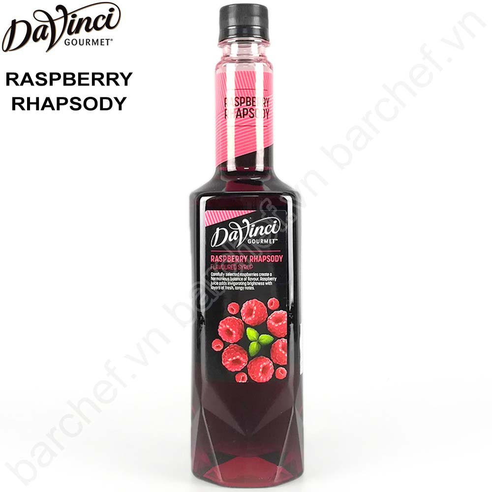 Siro Phúc bồn tử Davinci Gourmet (Raspberry Rhapsody syrup) - chai 750ml